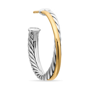 David Yurman The Crossover® Collection Earring in Silver and 18-Karat Yellow Gold (Image 4)