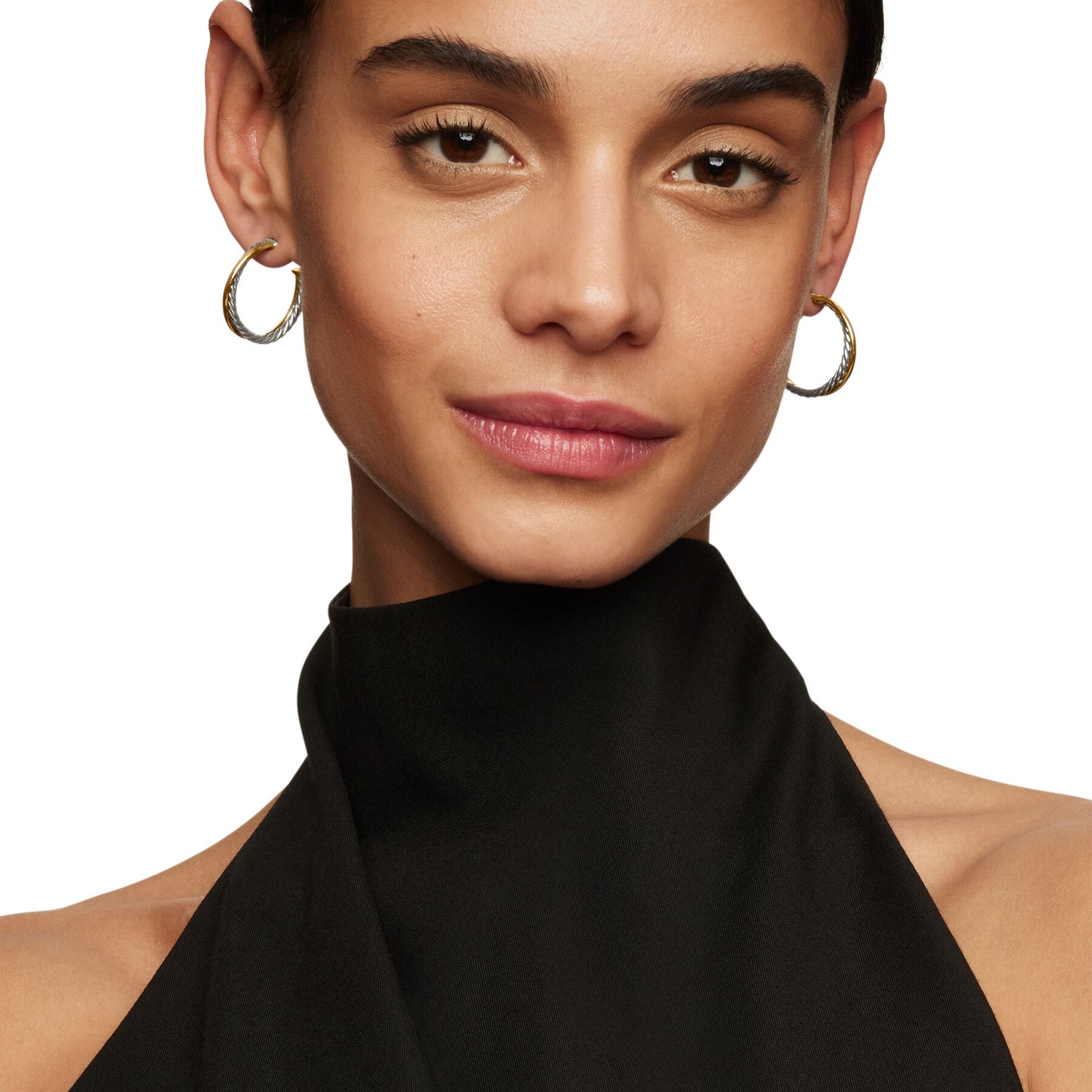 David Yurman The Crossover® Collection Earring in Silver and 18-Karat Yellow Gold (Image 5)