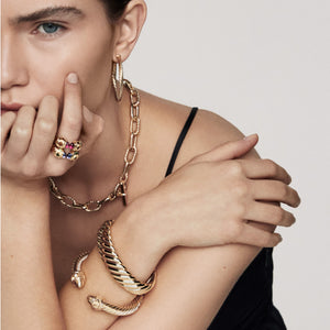 Cable Spira® Hoop Earrings in 18K Yellow Gold (Image 6)