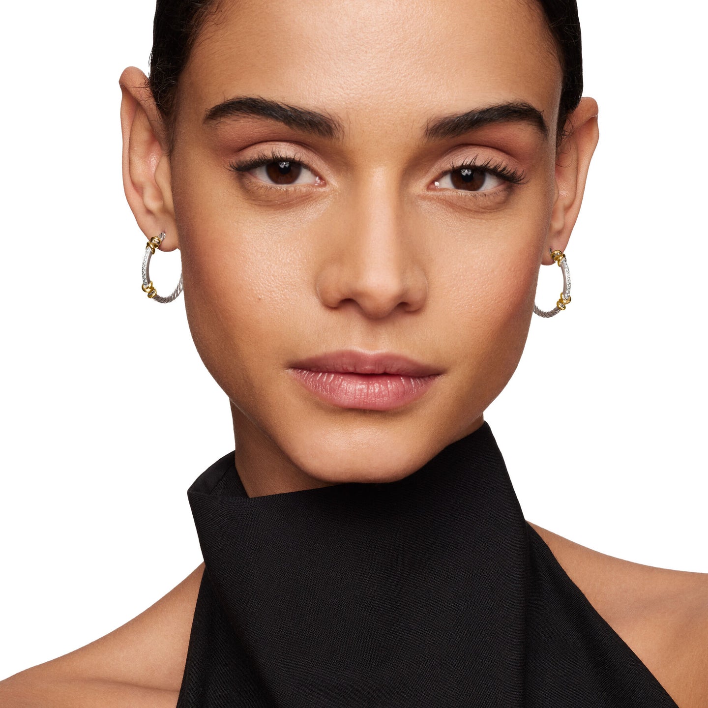 David Yurman The DY Helena Collection Earring in Silver and 18-Karat Yellow Gold (Image 5)