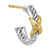 David Yurman The X Collection Earring in Silver and 18-Karat Yellow Gold (Image 4)