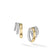 Load image into Gallery viewer, DY Mercer Multi Hoop Earrings in Sterling Silver with 18K Yellow Gold and Pavé Diamonds