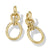 DY Mercer Circular Drop Earrings in 18K Yellow Gold with Pavé Diamonds