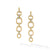 DY Mercer Linked Drop Earrings in 18K Yellow Gold with Pavé Diamonds