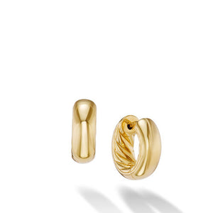 DY Mercer Micro Hoop Earrings in 18K Yellow Gold