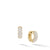 DY Mercer Micro Hoop Earrings in 18K Yellow Gold with Pavé Diamonds
