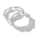 Petite Infinity Hoop Earrings in Sterling Silver with Pavé Diamonds