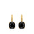 Marbella Drop Earrings in 18K Yellow Gold with Black Onyx, 11mm