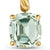 Marbella Drop Earrings in 18K Yellow Gold with Prasiolite, 25mm