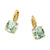 Marbella Drop Earrings in 18K Yellow Gold with Prasiolite, 25mm