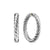 Sculpted Cable Hoop Earrings in Sterling Silver, 38mm