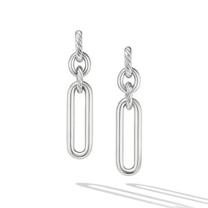 Lexington Double Link Drop Earrings in Sterling Silver