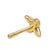 Crossover X Stud Earrings in 18K Yellow Gold with Diamonds, 6mm