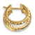Crossover Trio Multi Row Hoop Earrings in 18K Yellow Gold with Diamonds, 18mm