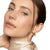 Crossover Trio Multi Row Hoop Earrings in 18K Yellow Gold with Diamonds, 18mm