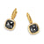 Albion Drop Earrings in 18K Yellow Gold with Black Onyx and Diamonds, 10mm