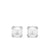 Pearl Classics Stud Earrings in Sterling Silver and Diamonds, 6.6mm