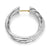 Crossover Hoop Earrings in Sterling Silver with Diamonds, 22.4mm