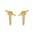 DY Mercer Petite Toggle Chain Stud Earrings in 18K Yellow Gold, 38.2mm