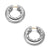 DY Mercer Hoop Earrings in Sterling Silver, 24.7mm