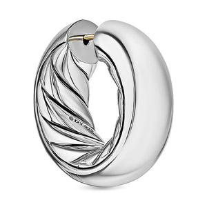 DY Mercer Hoop Earrings in Sterling Silver, 24.7mm