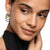DY Mercer Triple Ring Drop Earrings in Sterling Silver with 18K Yellow Gold, 35.6mm