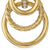 DY Mercer Triple Ring Drop Earrings in 18K Yellow Gold with Diamonds, 35.6mm
