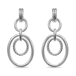 DY Mercer Mobile Drop Earrings in Sterling Silver, 65.7mm