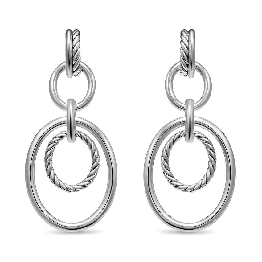 DY Mercer Mobile Drop Earrings in Sterling Silver, 65.7mm