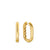 DY Madison Smooth Hoop Earrings in 18K Gold, 24.3mm