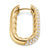 DY Madison Smooth Hoop Earrings in 18K Yellow Gold with Diamonds, 24.3mm