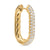 DY Madison Smooth Hoop Earrings in 18K Yellow Gold with Diamonds, 24.3mm