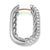 DY Madison Smooth Hoop Earrings in Sterling Silver with Diamonds, 24.3mm