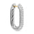 DY Madison Smooth Hoop Earrings in Sterling Silver with Diamonds, 24.3mm