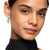 DY Madison Smooth Hoop Earrings in Sterling Silver with Diamonds, 24.3mm