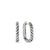 DY Madison Cable Hoop Earrings in Sterling Silver, 24.3mm
