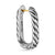 DY Madison Cable Hoop Earrings in Sterling Silver, 24.3mm