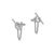 DY Mercer Bold Toggle Chain Stud Earrings in Sterling Silver, 50.4mm