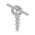 DY Mercer Bold Toggle Chain Stud Earrings in Sterling Silver, 50.4mm