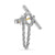 DY Mercer Bold Toggle Chain Stud Earrings in Sterling Silver, 50.4mm