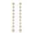 Starburst Drop Earrings in 18K Yellow Gold with Diamonds, 70.9mm