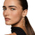 Starburst Drop Earrings in 18K Yellow Gold with Diamonds, 70.9mm