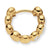 Bezel Set Hoop Earrings in 18K Yellow Gold with Diamonds, 13.4mm
