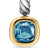 DY Mercer Color Drop Earrings in Sterling Silver with 14K Yellow Gold and Hampton Blue Topaz, 6mm