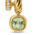 DY Mercer Color Two Row Drop Earrings in 18K Yellow Gold with Prasiolite and Diamonds, 19.5mm