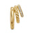 DY Mercer Multi Row Earrings in 18K Yellow Gold with Diamonds, 18mm