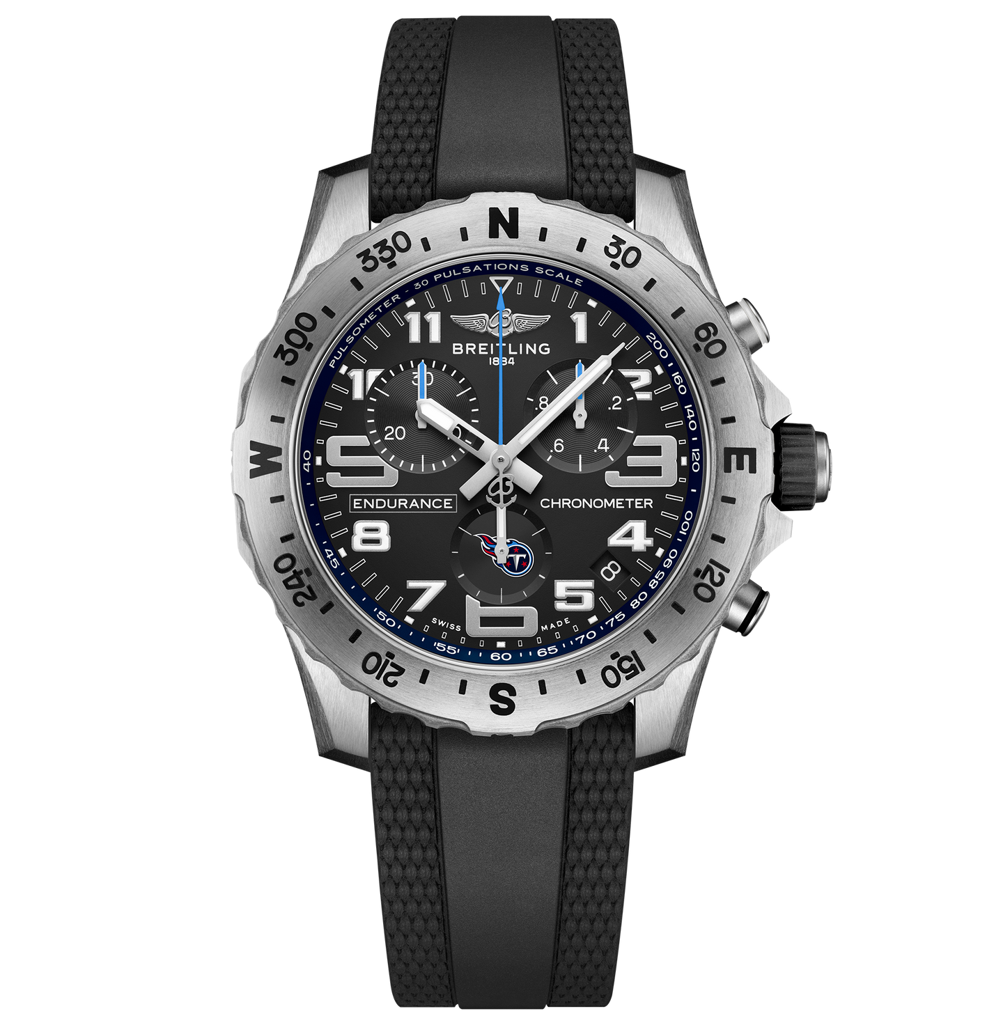 Breitling Endurance Pro 44 NFL Tennessee Titans Edition with Rubber Strap