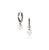 John Hardy Essentials Sterling Silver Hoop Earrings with Pearl Drops