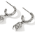 John Hardy Icon Stud Sterling Silver Diamond Dangle Earrings