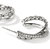20.5mm width John Hardy Essentials Sterling Silver Crossover Earrings with Diamonds